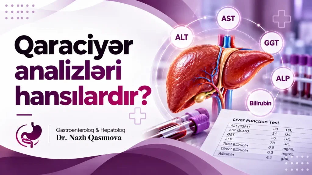 qaraciyər analizləri hansılardır
